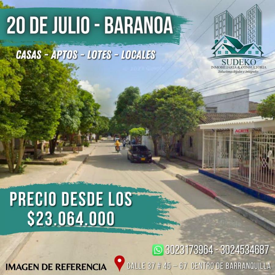 Foto Casa en Venta en 20 DE JULIO, Baranoa, Atlántico - $ 23.064.000 - CAV209640 - BienesOnLine