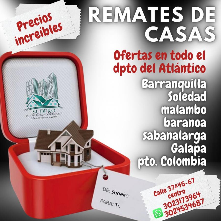 Remate de casas - inmuebles de oportunidad - comprar casa propia