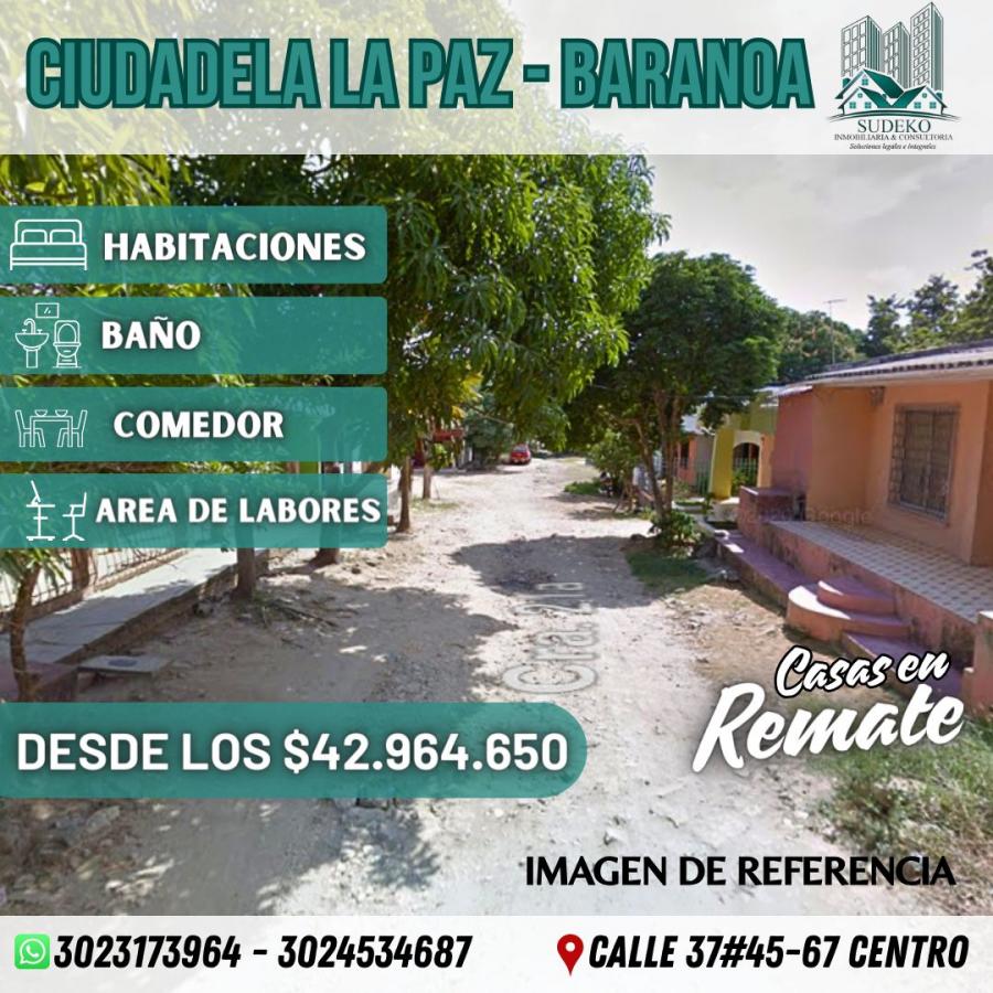 Foto Casa en Venta en CIUDADELA LA PAZ, Baranoa, Atlántico - $ 42.964.650 - CAV209852 - BienesOnLine