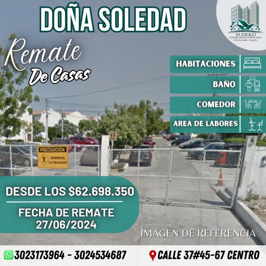 REMATES DE CASAS - INMUEBLES DE OPORTUNIDAD - COMPRAR CASA PROPIA - BARRANQUILLA