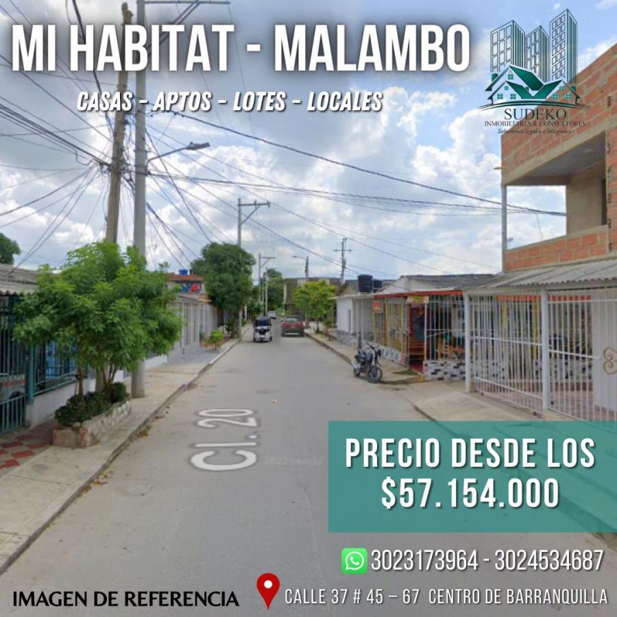 REMATES DE CASAS - INMUEBLES DE OPORTUNIDAD - COMPRAR CASA PROPIA - MALAMBO - MI HABITAT