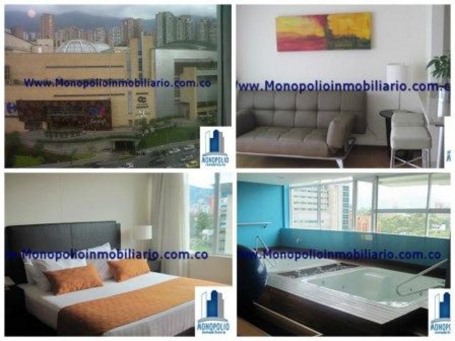 se renta apartamento amoblado en el poblado medellin  cod.190