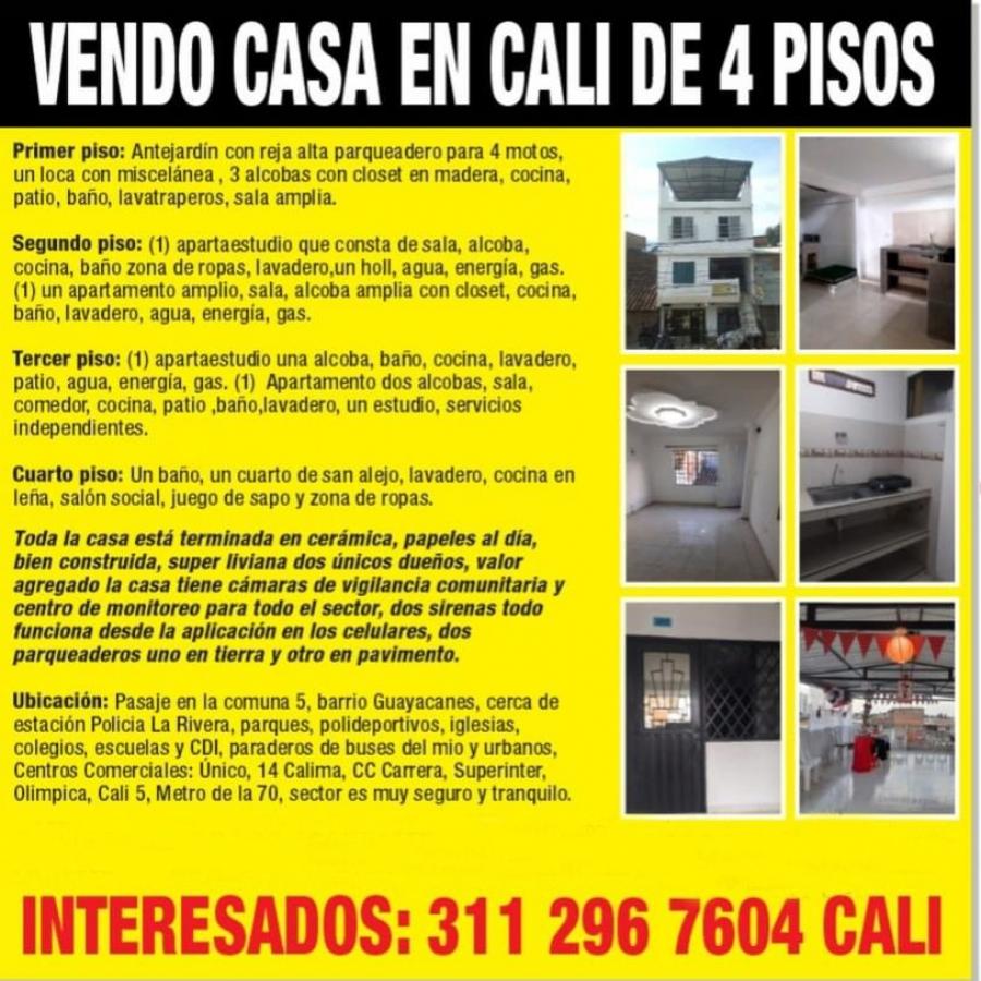 Venta de Casa en Cali de 4 pisos