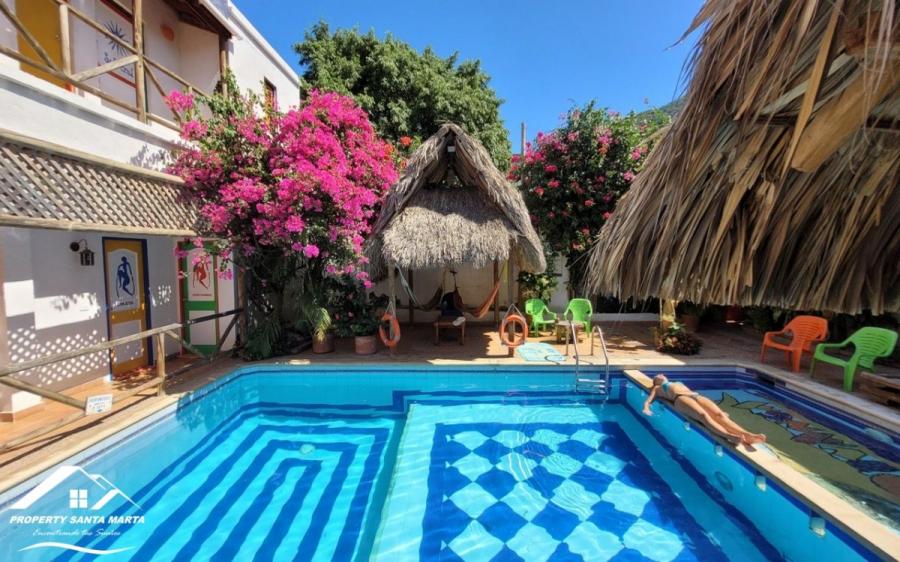 Venta de Hostal en la Playa de Taganga en Santa Marta, Colombia 	