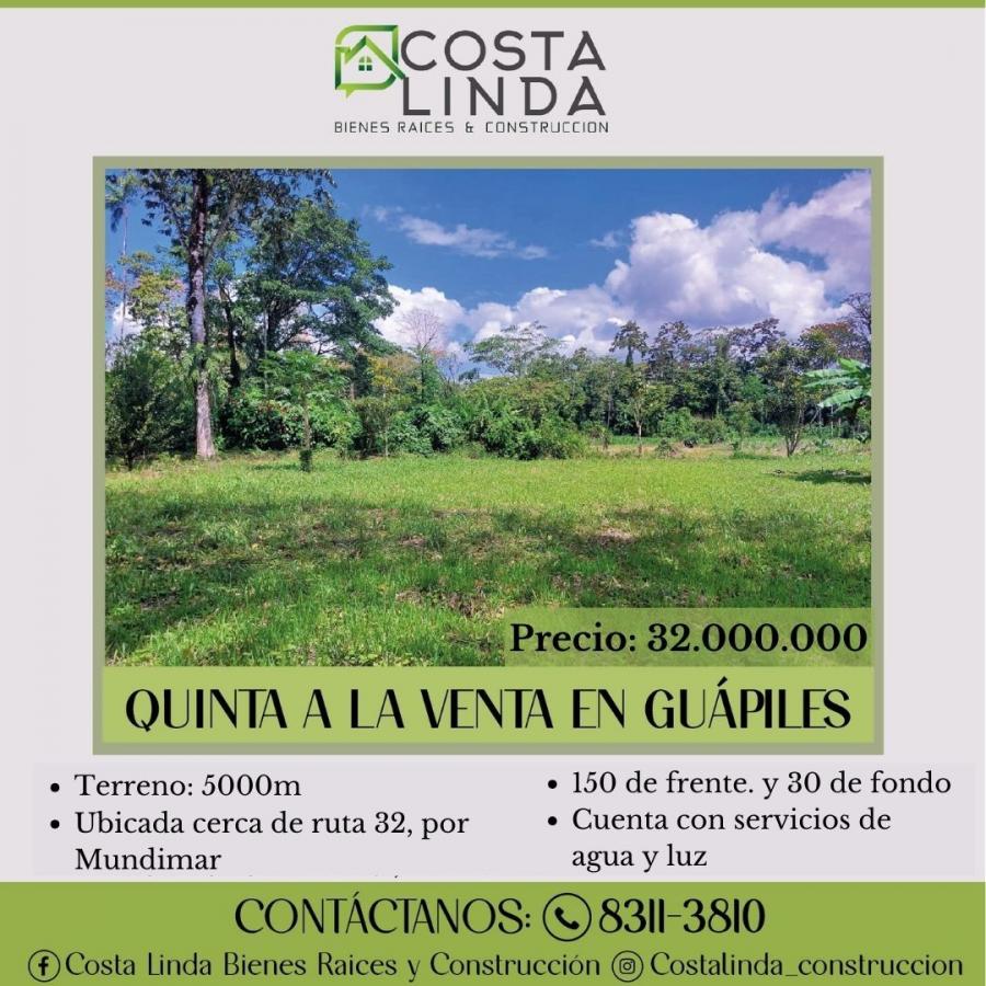 Foto Terreno en Venta en Mundimar, Guápiles, Limón - ¢ 32.000.000 - TEV109501 - BienesOnLine