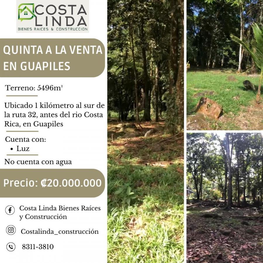 Terreno en Venta en Guápiles Guápiles, Limón