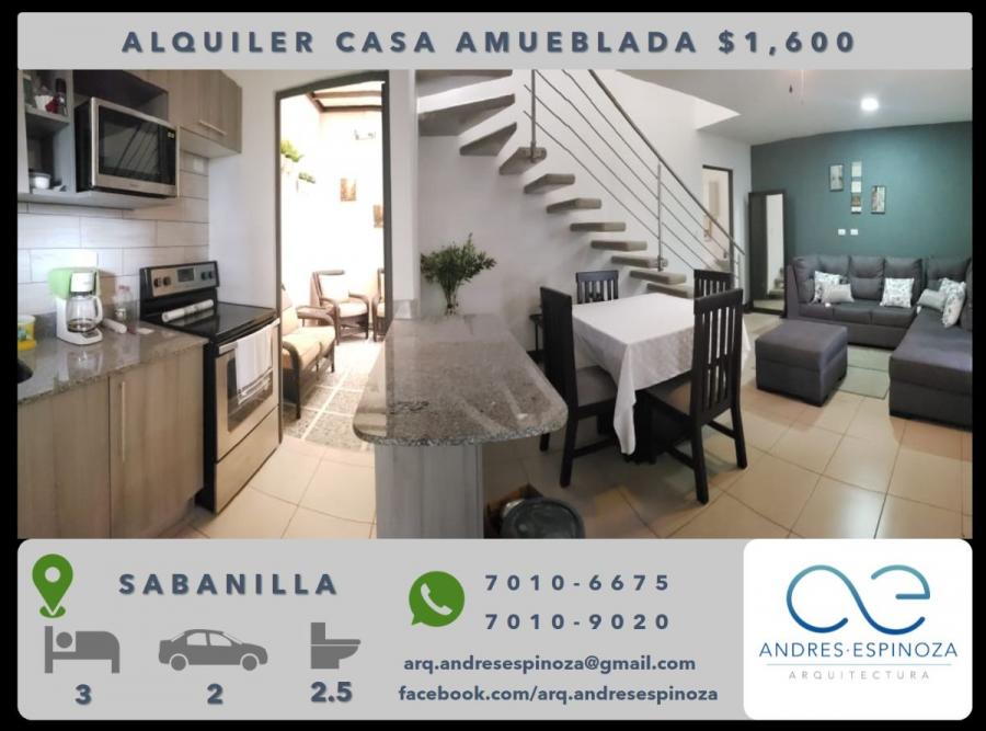 AE ARQUITECTURA | ALQUILA CASA AMUEBLADA VILLA CEDROS $1.600 AE0061