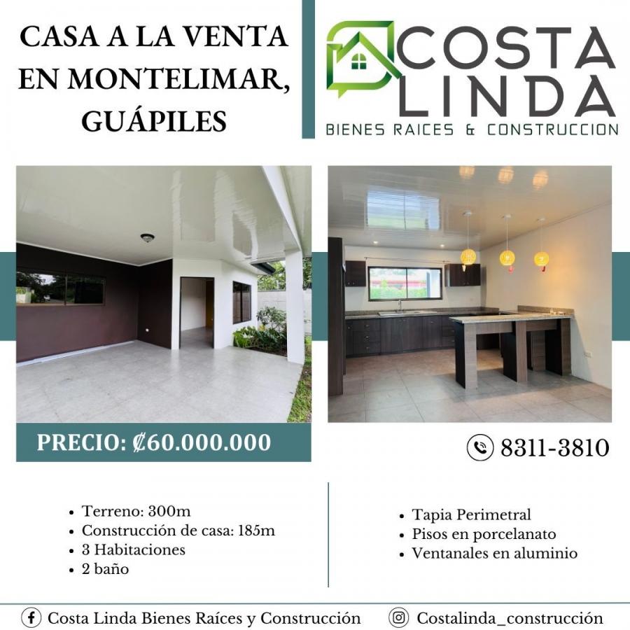 Foto Casa en Venta en Montelimar, Gupiles, Limn - ¢ 60.000.000 - CAV104641 - BienesOnLine