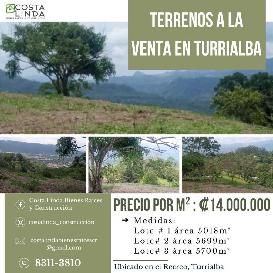 Foto Terreno en Venta en El recreo, Turrialba, Cartago - ¢ 79.800.000 - TEV105472 - BienesOnLine