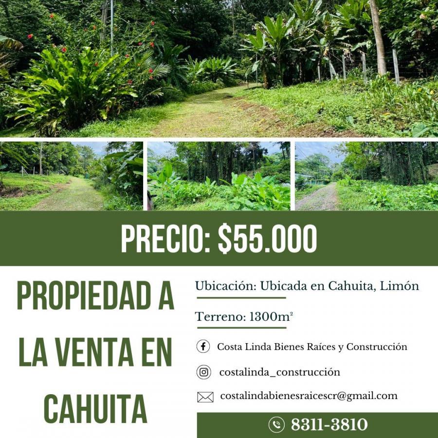 Foto Terreno en Venta en Cahuita, Cahuita, Limón - U$D 55.000 - TEV100655 - BienesOnLine