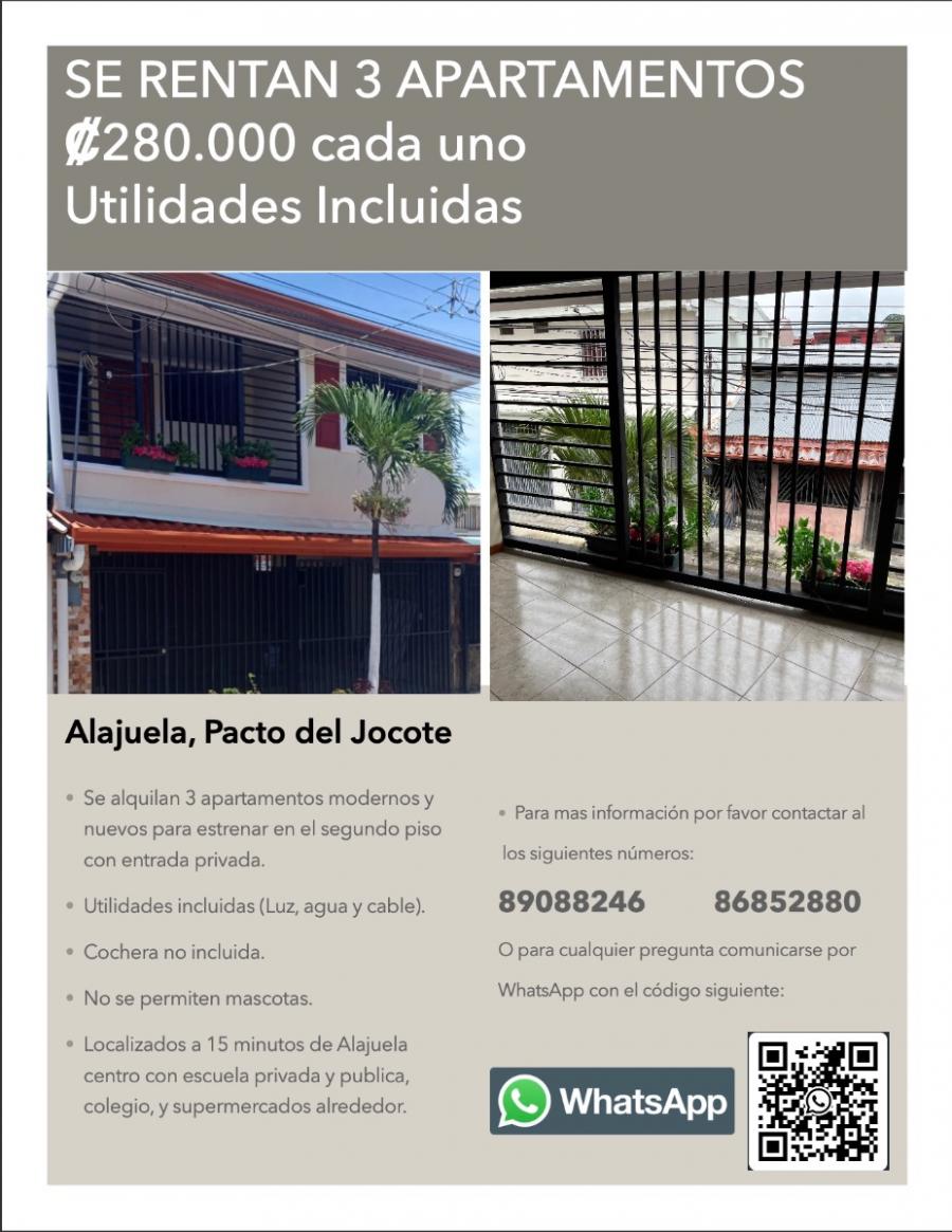 Foto Apartamento en Alquiler en Urbanización Sol Casa, Alajuela, Alajuela - ¢ 280.000 - APA103985 - BienesOnLine