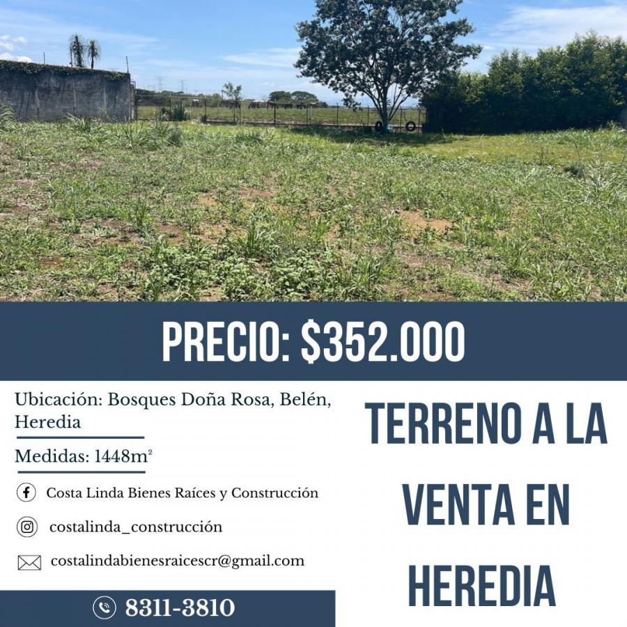 Terreno a la venta en Heredia