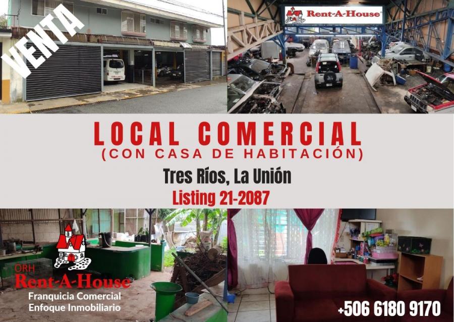 Vendo local comercial en Tres Ríos, Cartago!! Listing 21-2087