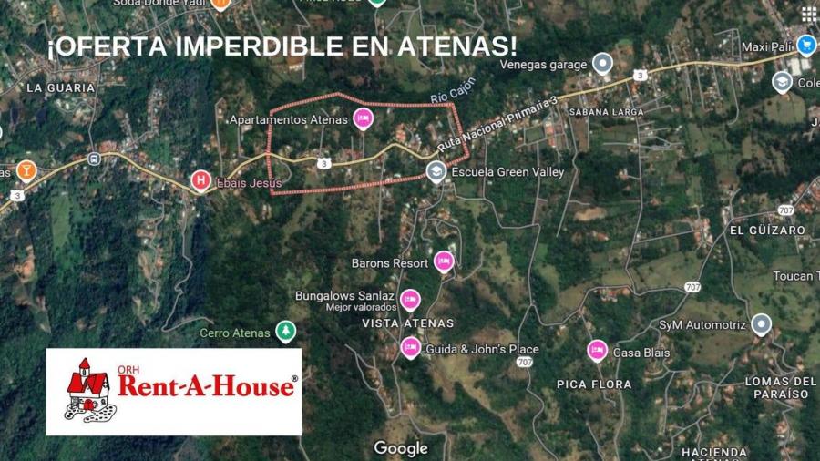 Venta de Lote en Atenas, Alajuela. RAH 25-429