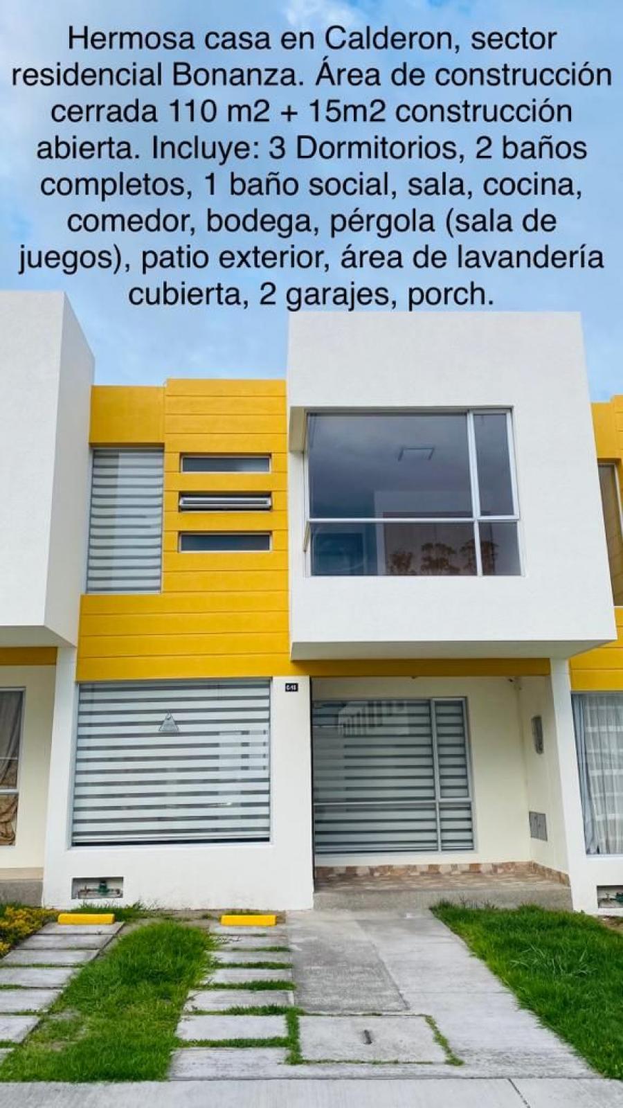 Casa en Venta en Calderón, Conjunto Bonanza