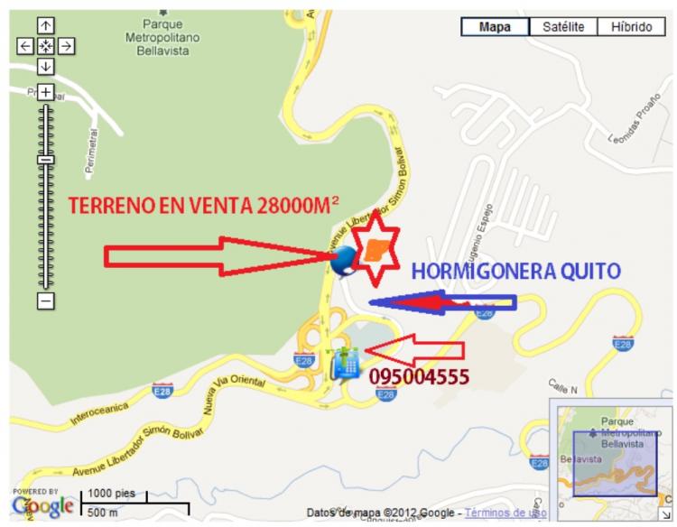 Foto Terreno en Venta en Sector HORMIGONERA QUITO, Quito, Pichincha - U$D 3.333.333 - TEV9483 - BienesOnLine