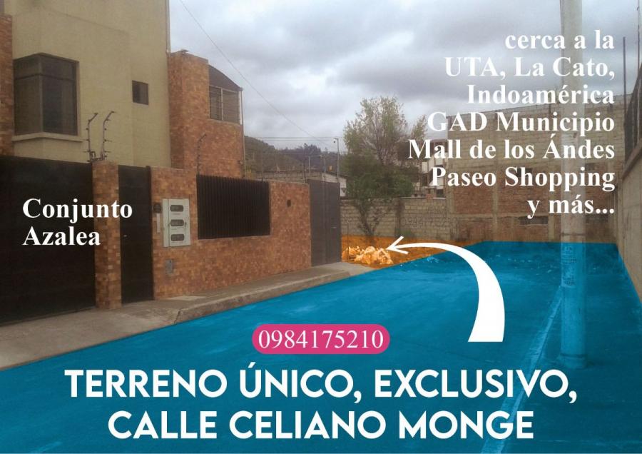 Foto Terreno en Venta en Ambato, Tungurahua - U$D 85 - TEV39993 - BienesOnLine