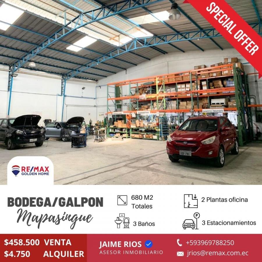 Galpon en venta o alquiler en guayaquil, mapasingue