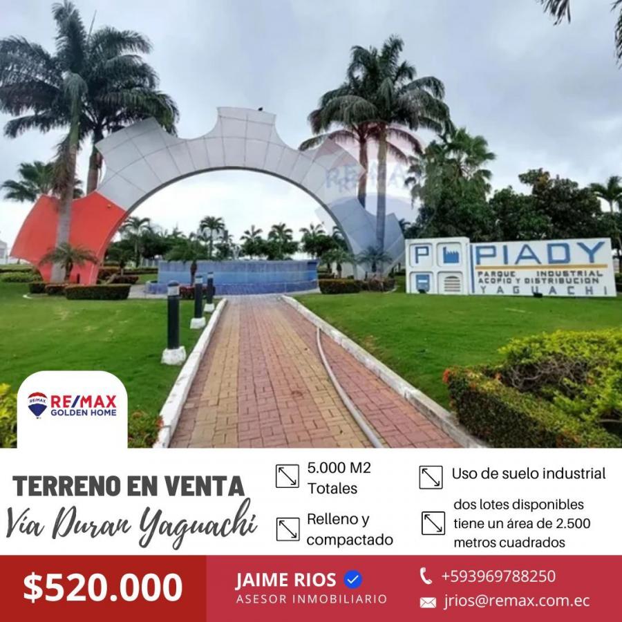 Terreno en Venta Via a a Duran Yaguachi - Piady