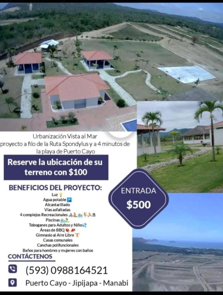 Foto Terreno en Venta en Puerto Cayo, Jipijapa, Manabi - U$D 10.165 - TEV38507 - BienesOnLine