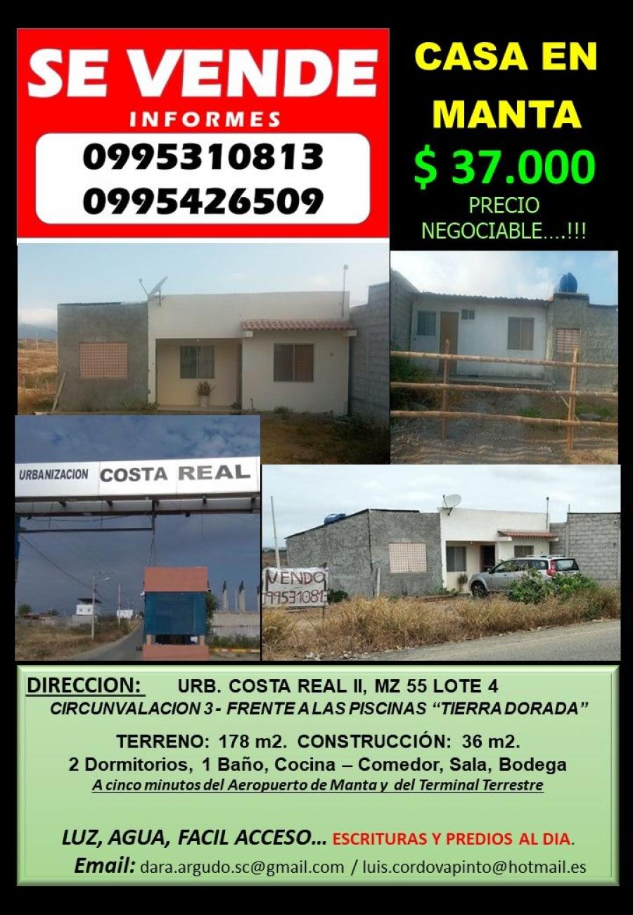 VENTA CASA EN MANTA-JARAMIJÓ