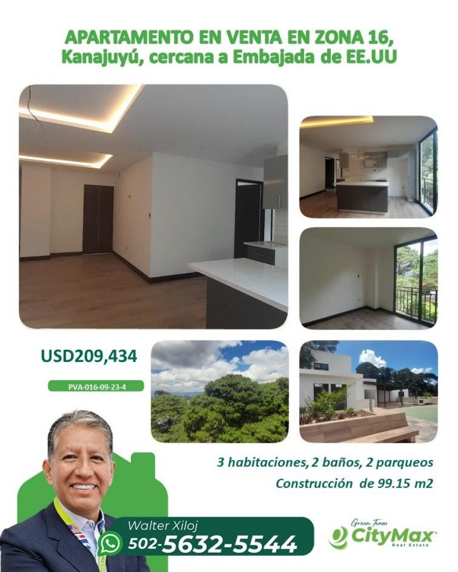 Foto Apartamento en Venta en Kanajuyú zona 16, Guatemala, Guatemala - U$D 209.434 - APV47561 - BienesOnLine