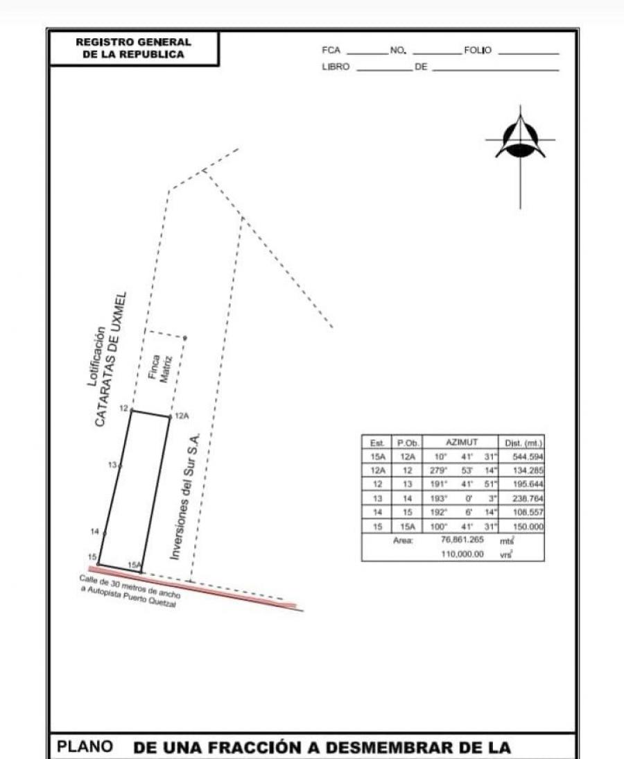 ¡EN VENTA! Terreno completamente plano, Km 80 Autopista Puerto Quetzal 