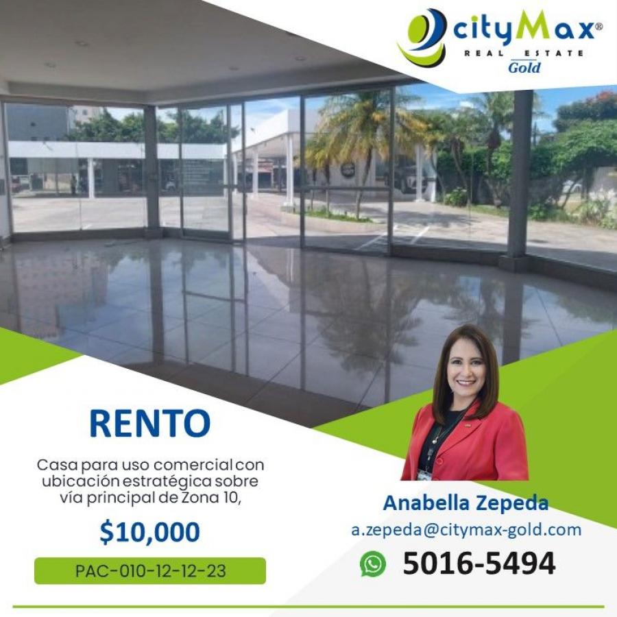 Foto Casa en Renta en Zona 10, Zona 10 Guatemala, Guatemala - U$D 10.000 - CAR18029 - BienesOnLine