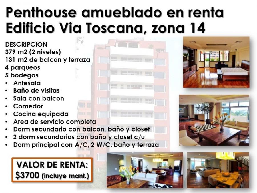 Foto Apartamento en Renta en Guatemala, Guatemala - U$D 3.700 - APR13270 - BienesOnLine