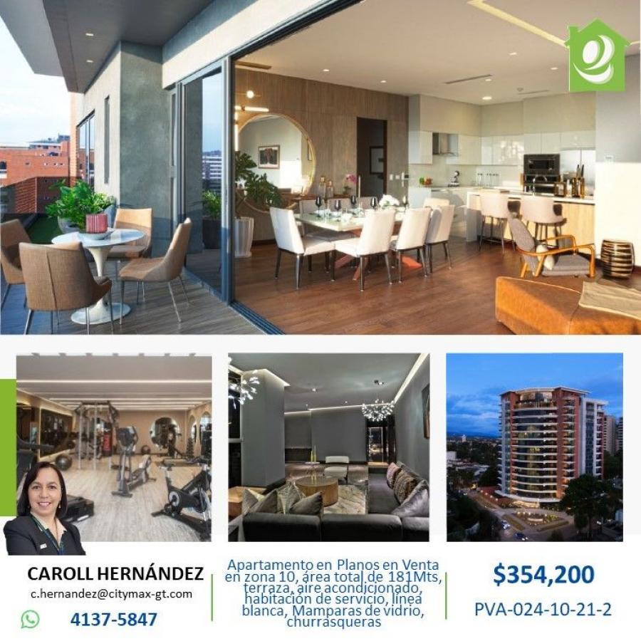 Apartamento en Planos en venta en la Zona 10 Guatemala