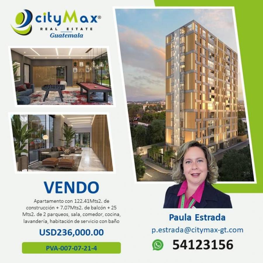 Foto Apartamento en Venta en Guatemala, Guatemala - U$D 236.000 - APV16057 - BienesOnLine