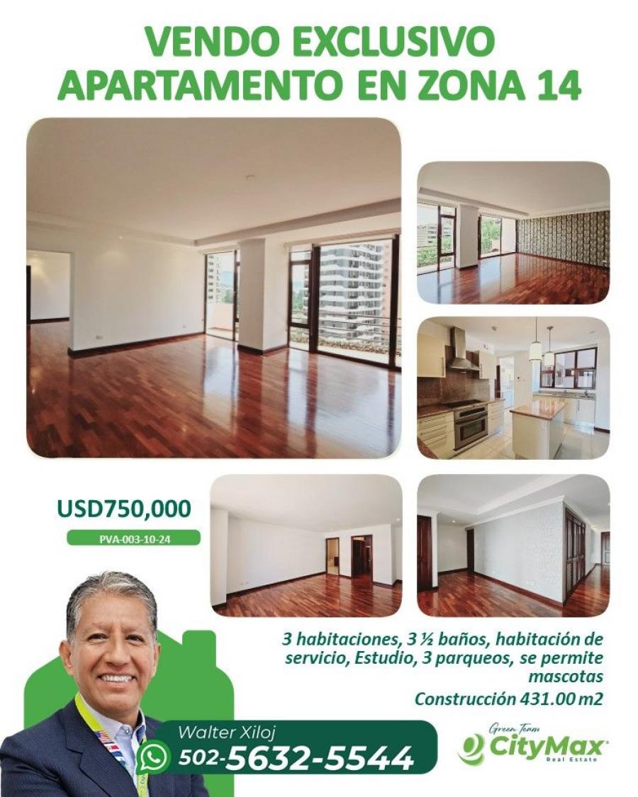 Foto Apartamento en Venta en ZONA 14, Guatemala, Guatemala - U$D 750.000 - APV47518 - BienesOnLine