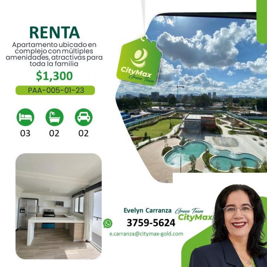 Foto Apartamento en Renta en Guatemala, Guatemala - U$D 1.300 - APR21421 - BienesOnLine