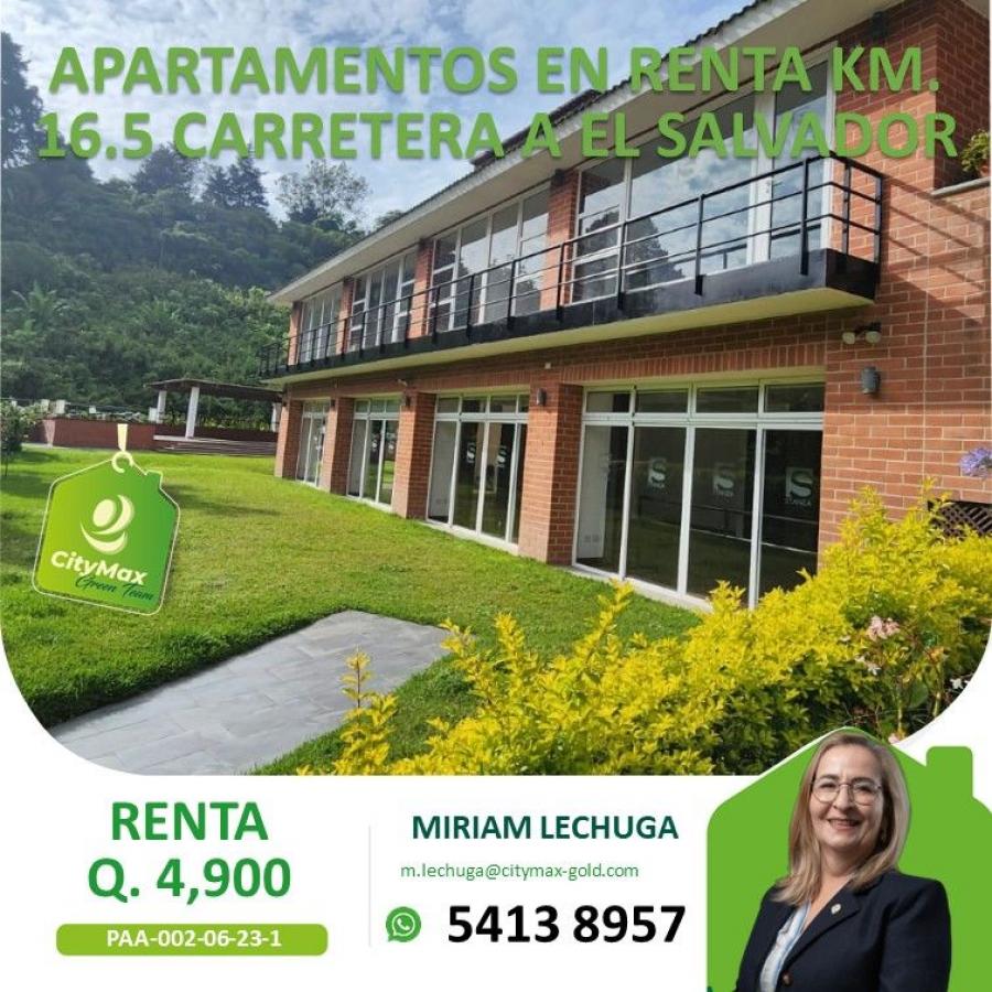 APARTAMENTOS EN RENTA KM. 16.5 CARRETRA A EL SALVADOR 