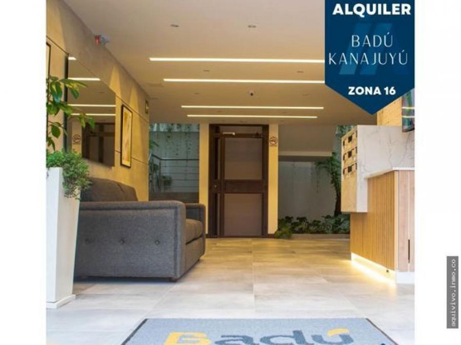 #AquiVivo | Rento / alquilo (+1) Apartamento Badú, Zona 16