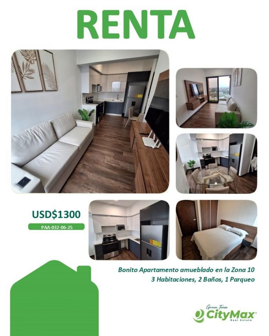 Foto Apartamento en Renta en Zona 10 Ciudad de Guatemala, Guatemala - U$D 1.300 - APR44581 - BienesOnLine