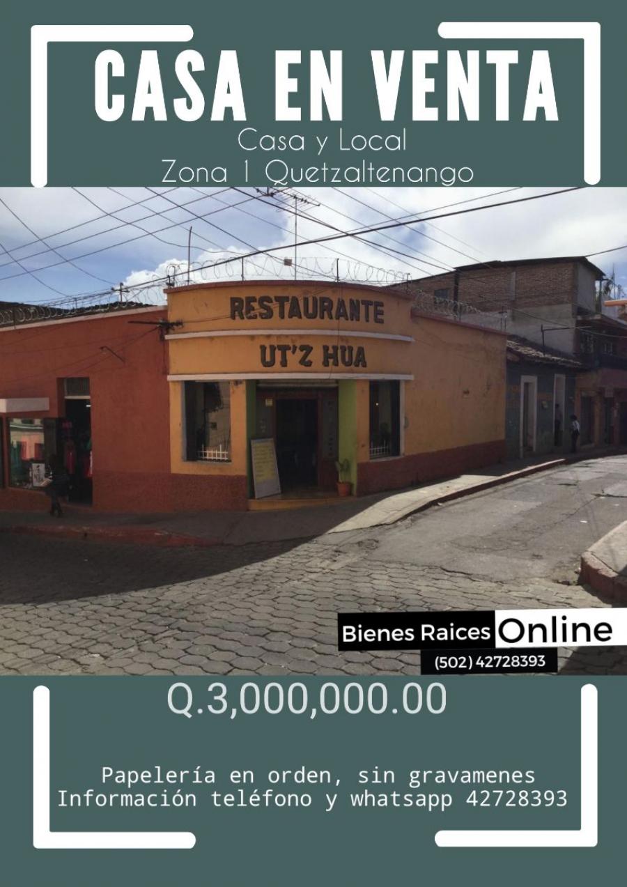 Foto Local en Venta en Quetzaltenango, Quetzaltenango - Q 3.000.000 - LOV6343 - BienesOnLine