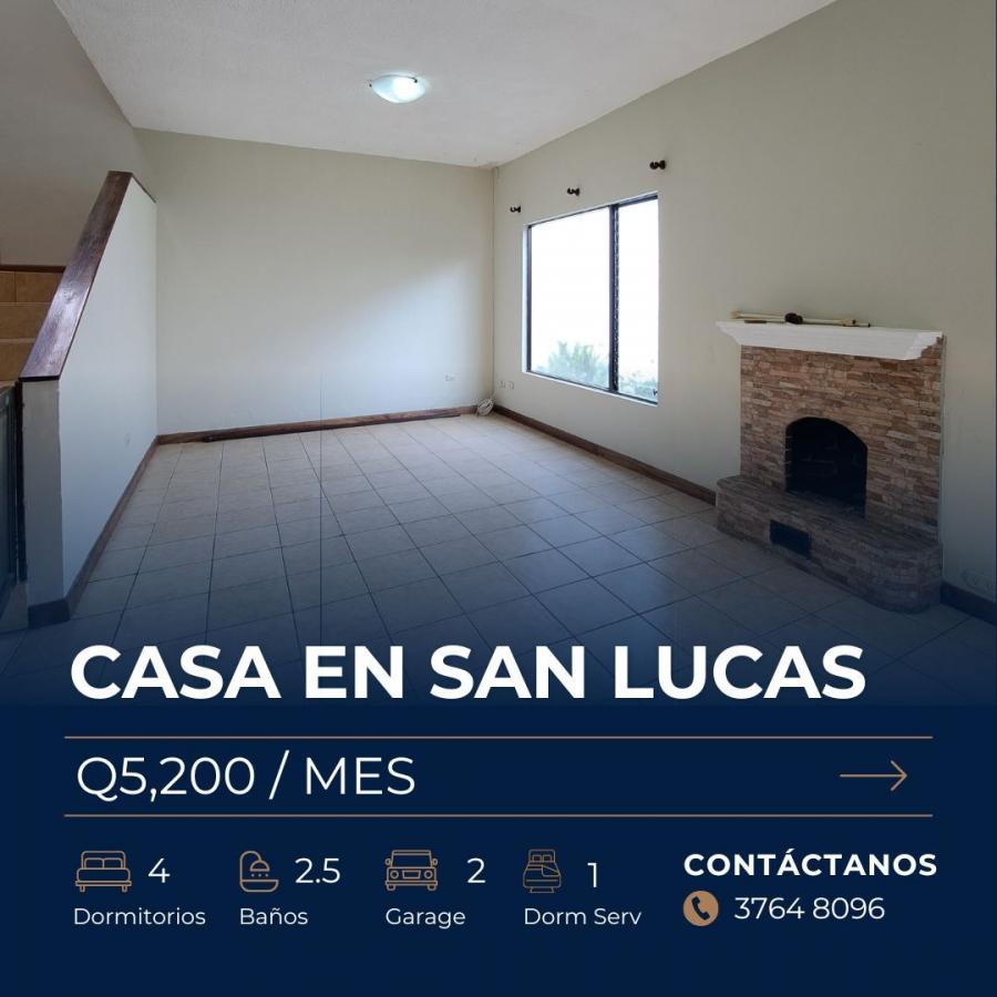 CASA EN RENTA CONDOMINIO EN SAN LUCAS SACATEPEQUEZ