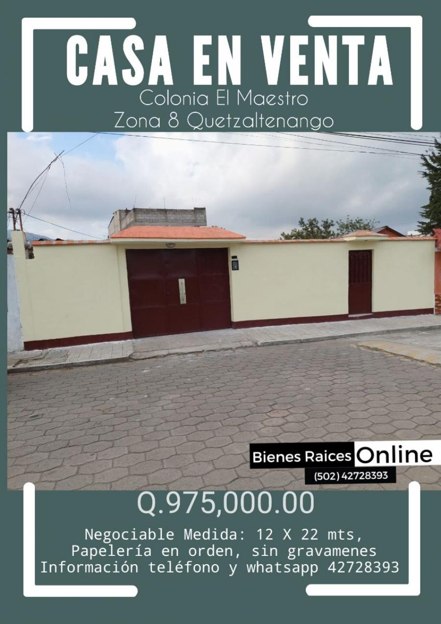 Foto Casa en Venta en Quetzaltenango, Quetzaltenango - Q 975.000 - CAV9108 - BienesOnLine