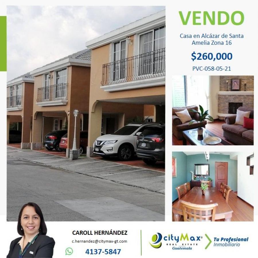 Foto Casa en Venta en Zona 16, Alczar de Santa Amelia, Guatemala - U$D 260.000 - CAV8611 - BienesOnLine