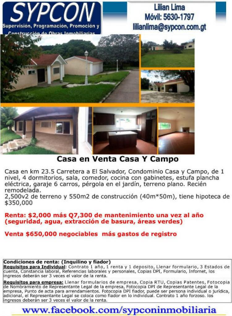 Foto Casa en Venta en Fraijanes, Guatemala - U$D 650.000 - CAV1026 - BienesOnLine