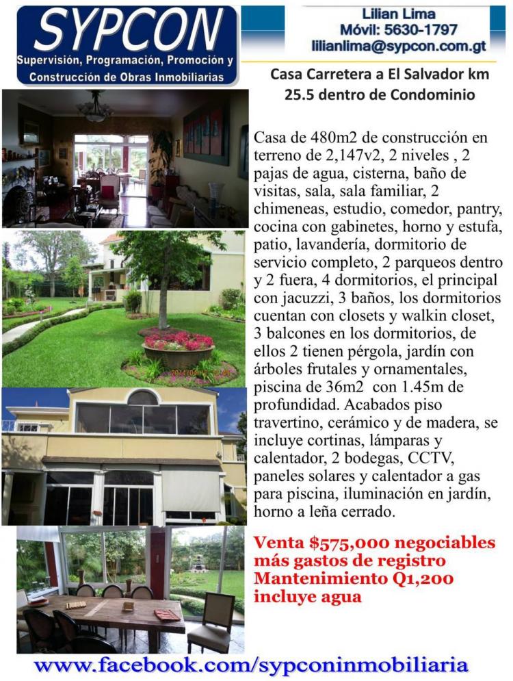 Foto Casa en Venta en Fraijanes, Guatemala - U$D 575.000 - CAV1090 - BienesOnLine