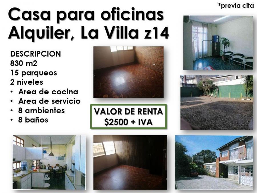 Foto Casa en Renta en Guatemala, Guatemala - U$D 2.500 - CAR13262 - BienesOnLine