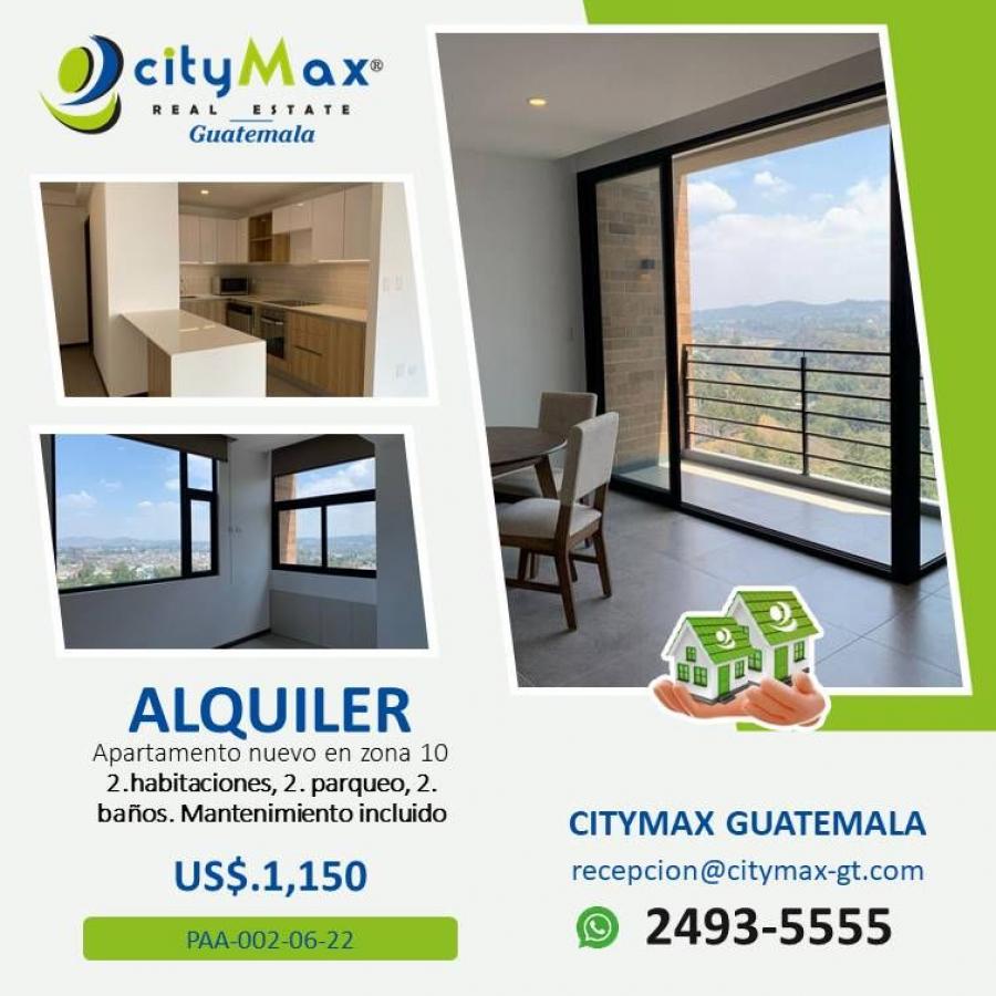 Foto Apartamento en Renta en ZONA 10, Guatemala - U$D 1.150 - APR17673 - BienesOnLine
