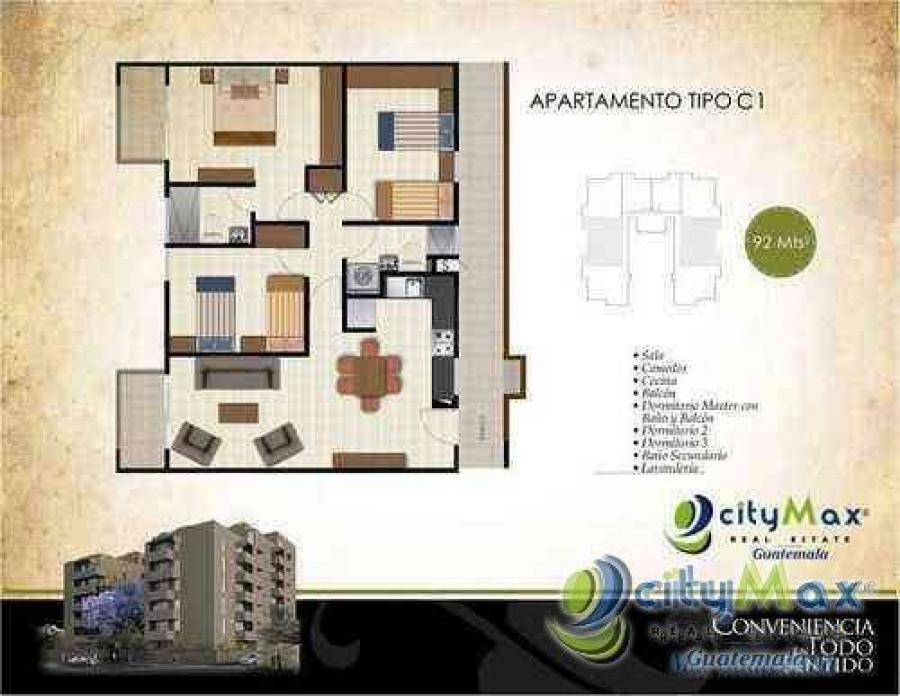 Foto Apartamento en Venta en Zona 11, Guatemala - U$D 110.006 - APV29994 - BienesOnLine