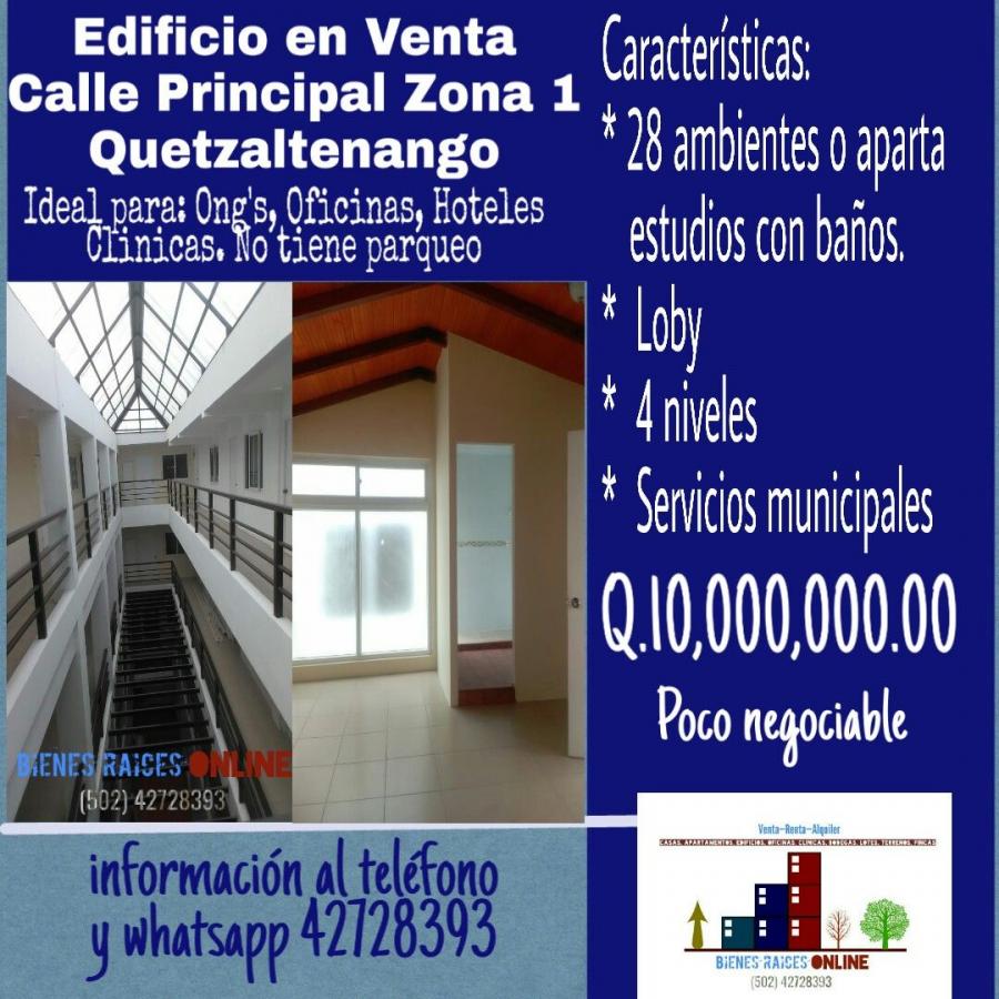 Edificio en Venta Zona 1 Calle Principal Quetzaltenango