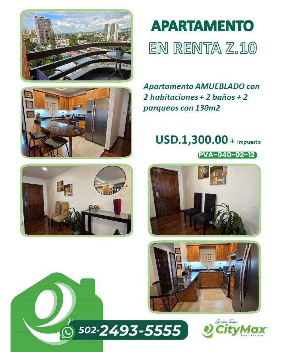 Foto Apartamento en Renta en zona 10, Guatemala - U$D 1.300 - APR44599 - BienesOnLine