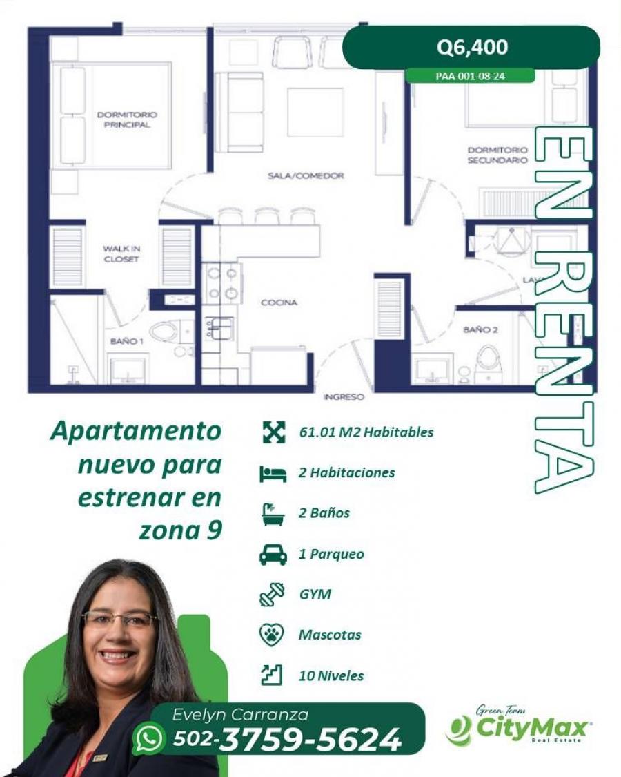 Foto Apartamento en Renta en Guatemala, Guatemala - Q 6.400 - APR43500 - BienesOnLine