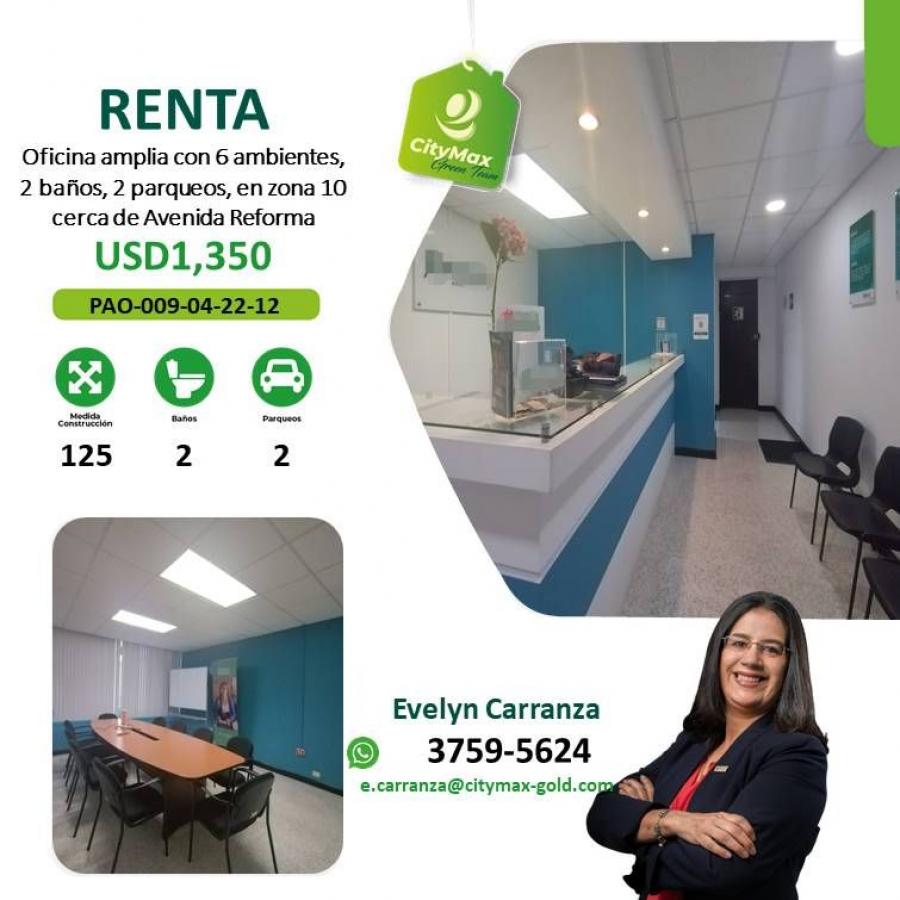 Foto Oficina en Renta en Guatemala, Guatemala - U$D 1.350 - OFR30266 - BienesOnLine