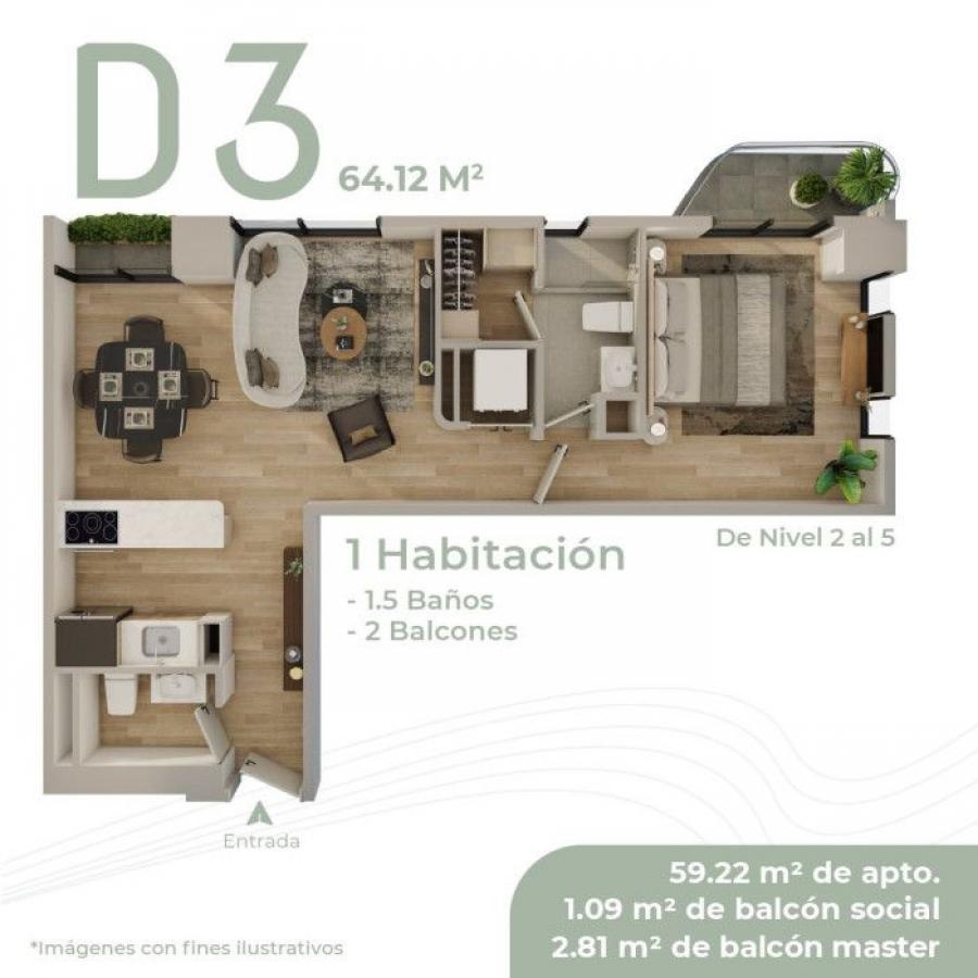 Foto Apartamento en Venta en Zona 15, Ciudad de Guatemala, Guatemala - U$D 153.344 - APV46297 - BienesOnLine